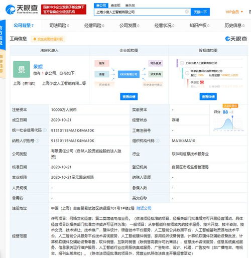 在上海成立人工智能新公司